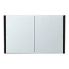 Hivvago 32" Black Wood Floating Bathroom Vanity In White