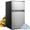 Hivvago 3.2 Cu. Ft Compact Mini Fridge With 5 Temperature Settings-black