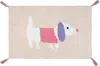 Hivvago 32" Pink And Purple Cotton Dog Youthful Bath Rug In Animal Print