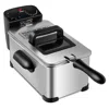 Hivvago 3.2 Quart Electric Stainless Steel Deep Fryer With Timer In Silver