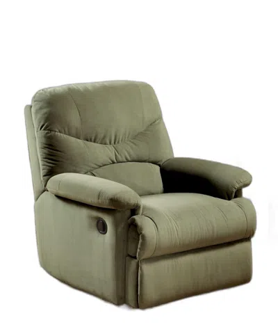 Hivvago 35" Sage Microfiber Recliner In Green