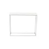 Hivvago 35" White And Silver Frame Console Table