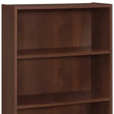 Hivvago 36" Brown Wood Adjustable Bookcase