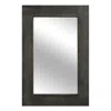 Hivvago 36" Brown Wood Framed Standing Mirror In Black