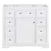 Hivvago 36 Inch Bathroom Vanity Base - White In White
