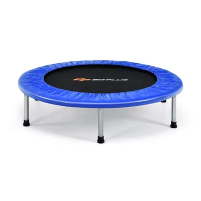 Hivvago 36 Inch Mini Folding Trampoline Portable Recreational Fitness Rebounder In Blue