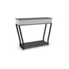 Hivvago 36 Inch Seme Console Table, Wireless Charging, Built In Speakers, Gray