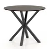 Hivvago 36 Inch Wood Dining Table With Intersecting Pedestal Base For 2-4 People