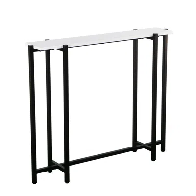 Hivvago 36" White And Black Frame Console Table