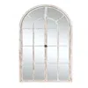 Hivvago 36" White Arch Wood Framed Standing Mirror