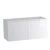 Hivvago 36" White Wood Freestanding Bathroom Vanity With White Sink And Two Drawers In White