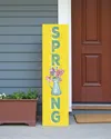 Hivvago 36" Yellow Solid Wood Spring Porch Sign In Yellow