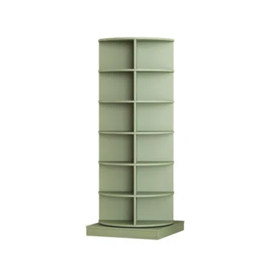 Hivvago 360 Degree Green Rotating Shoe Cabinet With 6 Layers