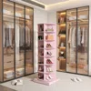 Hivvago 360 Degree Pink Rotating Shoe Cabinet With 7 Layers In Pink