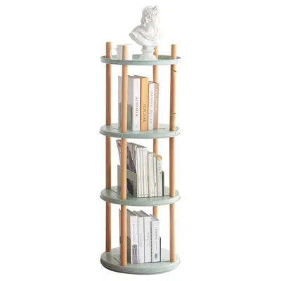 Hivvago 360 Degree Rotating Bookshelf With Large-capacity Storage In Multi