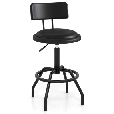 Hivvago 360° Swivel Counter Height Barstool With Padded Seat And Back