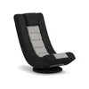 Hivvago 360â° Swivel Gaming Chair With 4 Adjustable Position-black And Gray In Black