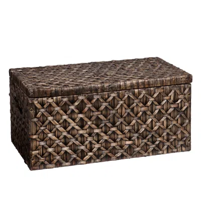 Hivvago 38" Brown Manufactured Wood And Metal Rectangular Coffee Table