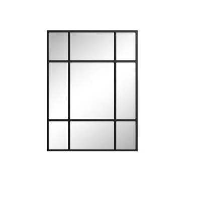 Hivvago 39" Black Metal Framed Standing Mirror