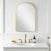 Hivvago 39" Gold Arch Metal Framed Bathroom Vanity Mirror In Gold