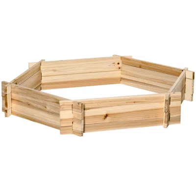 Hivvago 39x36 In Screwless Hexagon Raised Garden Bed