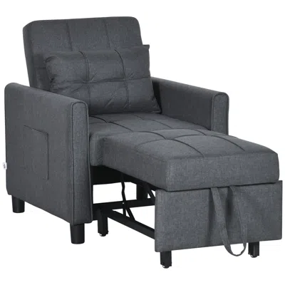 Hivvago 3-in-1 Convertible Chair Bed With Pull-out Sleeper