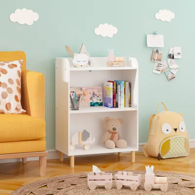 Hivvago 3tier Kidâ€s Bookcase Book Display Shelf And Cabinet Organizer - White
