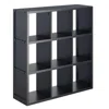 Hivvago 3x3 Storage Cube Shelf Black