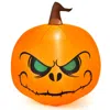 Hivvago 4 Feet Halloween Inflatable Pumpkin With Build-in Led Light In Orange