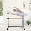 Hivvago 4 Foot Portable Freestanding Double Ballet Barre-black