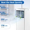 Hivvago 4-in-1 8000 Btu Portable Air Conditioner With Fan And Dehumidifier In White