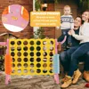 Hivvago 4-in-a-row Connect Game With Basketball Hoop And Toss Ring-pink