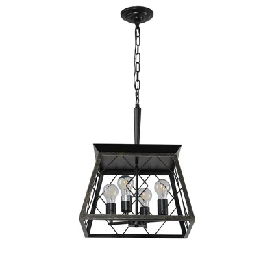 Hivvago 4-light Vintage Farmhouse Chandelier