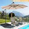 Hivvago 4 Pieces 13l Cantilever Offset Patio Umbrella Base With Easy-fill Spouts