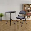 Hivvago 4 Pieces Fabric Upholstered Padded Seat Folding Chairs Seet