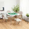 Hivvago 4-player Mahjong Game Table With Iron Frame