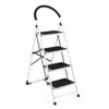 Hivvago 4-step Folding Ladder With Anti-slip Pedal Platform 330lbs Capacity