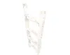 Hivvago 4 Step Rustic White Wood Ladder Shelf In White
