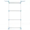 Hivvago 4-tier Clothes Drying Rack With Rotatable Side Wings And Collapsible Shelves-navy