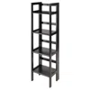 Hivvago 4-tier Foldable Shelf Narrow Black