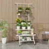 Hivvago 4-tier Hanging Plant Stand With Hanging Bar