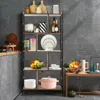 Hivvago 4-tier Industrial Freestanding Bookshelf With Metal Frame