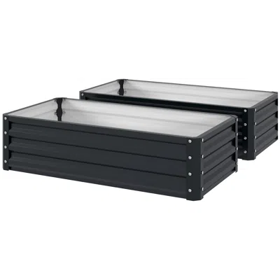 Hivvago 4' X 2' Raised Garden Bed For Vegetables And Herbs