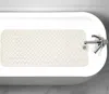 Hivvago 40" Beige Latex Bubbles Non Slip Shower Mat In Neutral