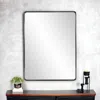 Hivvago 40" Black Metal Framed Accent Mirror