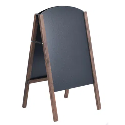 Hivvago 40 Inch Wood A-frame Sidewalk Wedding Signage Chalkboard In Blue