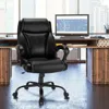 Hivvago 400 Pounds Big And Tall Adjustable High Back Leather Office Chair