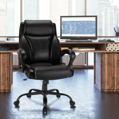 Hivvago 400 Pounds Big And Tall Adjustable High Back Leather Office Chair