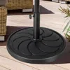 Hivvago 40lbs 21.5inch Round Outdoor Umbrella Base