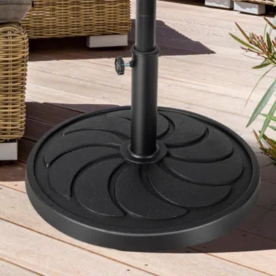 Hivvago 40lbs 21.5inch Round Outdoor Umbrella Base